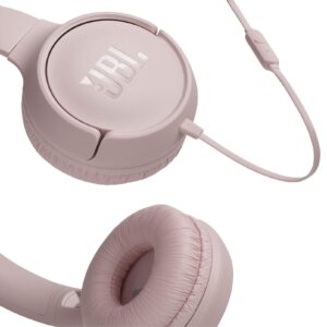 אוזניות קשת חוטיות JBL TUNE 500 בצבע ורוד